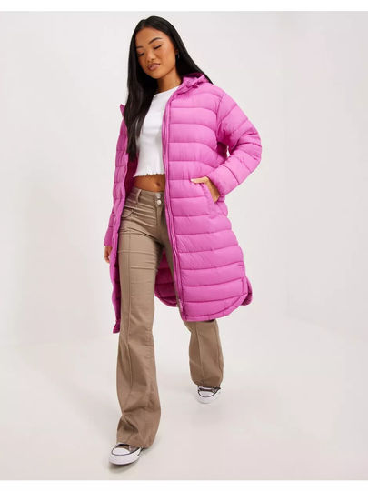 Only Onlmelody Oversize Quilted Coat Otw Super Pink