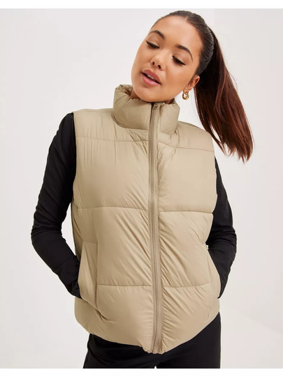 Neo Noir Berta Puffer Vest Taupe