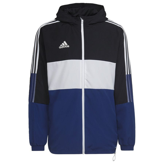 adidas Tuulitakki Primeblue Warm Tiro - Musta/Valkoinen/Sininen