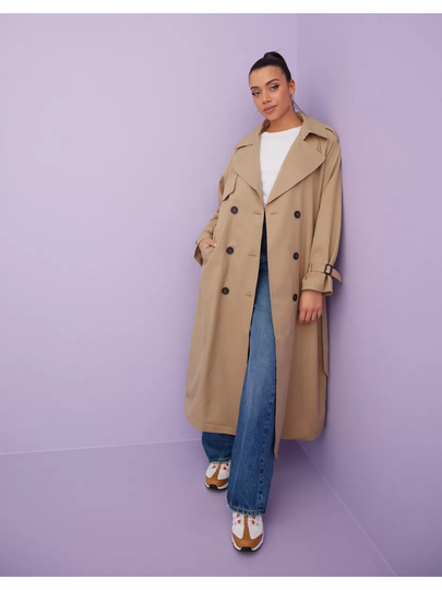 Only Onlchloe Trenchcoat Double B. Otw N Tannin