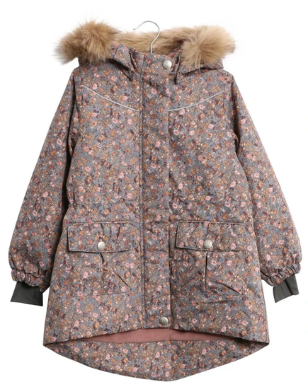 Wheat Mathilde Tech Talvitakki, Blue Mirage Flowers, 74