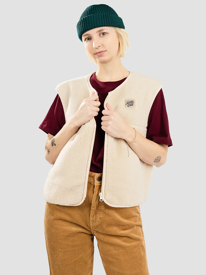 Santa Cruz Opus Dot Teddy Vest valkoinen