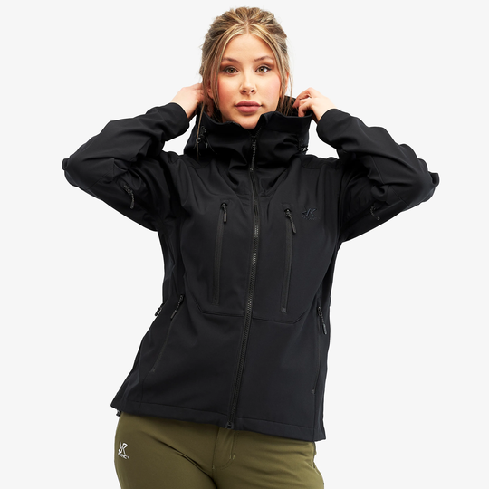 Trail Jacket Naiset Black Edition, Koko:L - > Takit > Softshell-takit