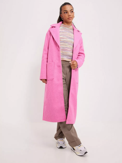 Pieces - Pitkät takit - Rose Violet Melange - Pcnili Long Coat - Takit - coats