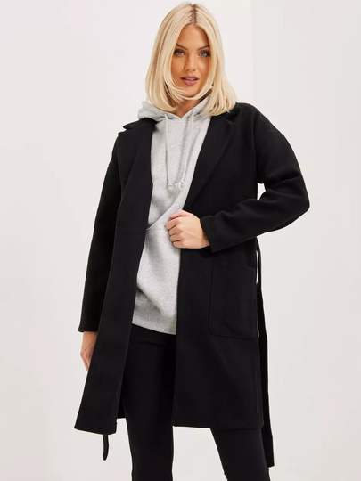 Pieces - Pitkät takit - Black - Pcjolene Ls Light Jacket Noos - Takit - coats
