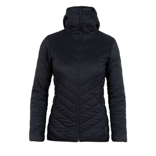 Icebreaker Wmns Hyperia Hooded Jacket - Black - Naiset - S
