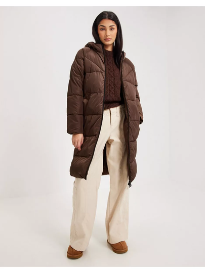 Only Onlamanda Long Puffer Coat Cc Otw Chestnut