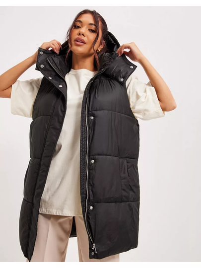 Only Onldemy Padded Waistcoat Otw Black