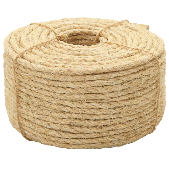 vidaXL Köysi 100% Sisal 10 mm 100 m