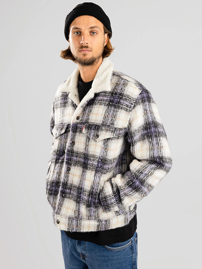Levi's VTG Fit Sherpa Trucker Jacket ruskea