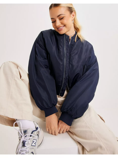 Neo Noir Nadja Bomber Jacket Navy