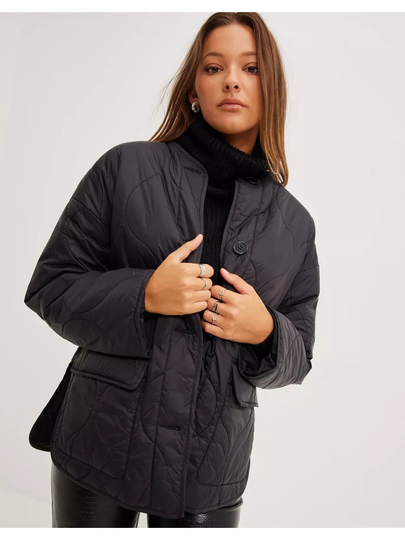Gina Tricot Roxy quilted jacket Black
