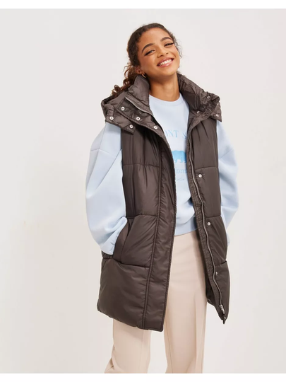 Only Onldemy Padded Waistcoat Otw Mulch