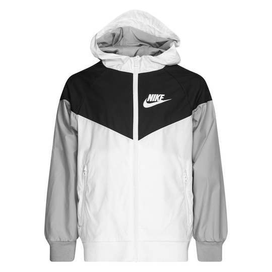 Nike Takki Tuulitakki NSW - Valkoinen/Musta/Harmaa Lapset