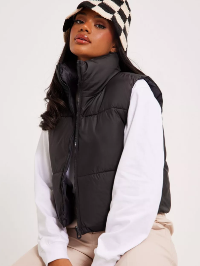 Only - Liivit - Black Phantom - Onlricky Short Rev. Waistcoat Otw N - Takit - Vests