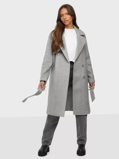 2NDDAY - Pitkät takit - Light Grey Melange - 2ND Livia - Takit - coats