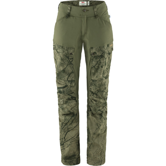 Fjällräven Keb Trousers W Short - Green Camo-laurel Green - Naiset - 36