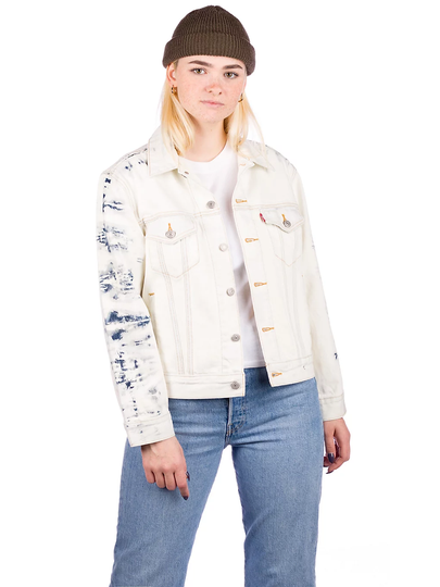 Levi's Ex Boyfriend Trucker Jacket tiedye