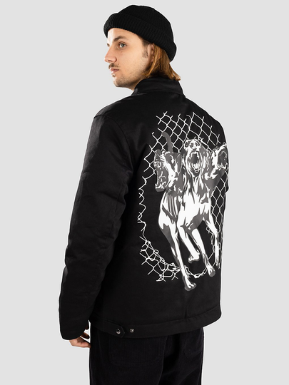 Broken Promises Rabid Printed Work Jacket musta