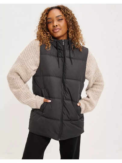 Selected Femme Slfalina Puffer Vest B Black