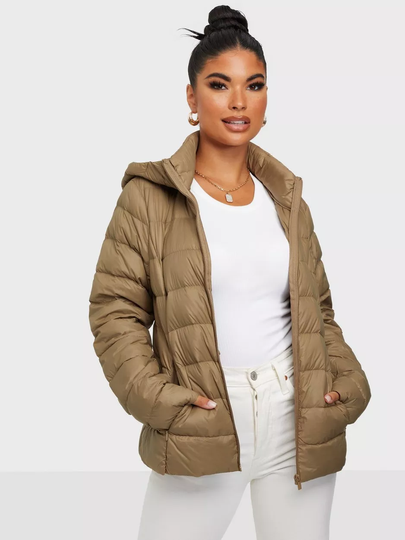 Vila - Tigers Eye - Vimanya Light Down Short Jacket-Noo