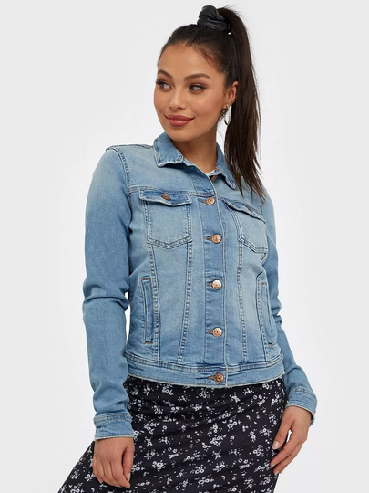 Only - Farkkutakit - Vaaleansininen - Onltia Life Dnm Jacket Bb Lb BEX179 - Takit - denim jackets