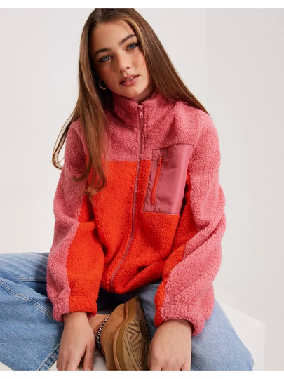 Pieces Pcdufla Jacket D2D Fruit Dove Tangerine Tango