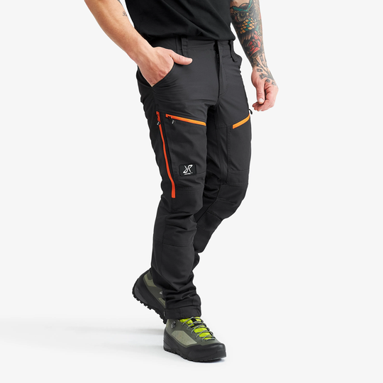 RVRC GP Pro Short Pants Miehet Grey/Orange, Koko:XL - Ulkoiluhousut, Vaellushousut & Retkeilyhousut