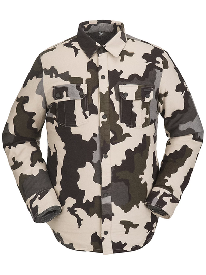 Volcom Sherpa Flannel Jacket vihreä