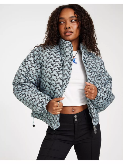 Juicy Couture Madeline Arched Mono Puffa Blue