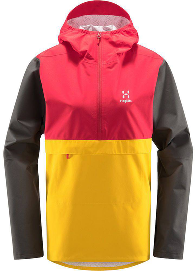 Spira Anorak Women Magnetite/Pumpkin Yellow S