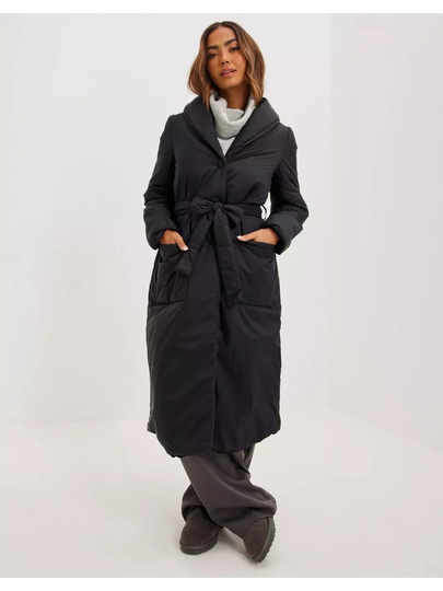 Pieces Pcaria Ls Tie Belt Jacket Black