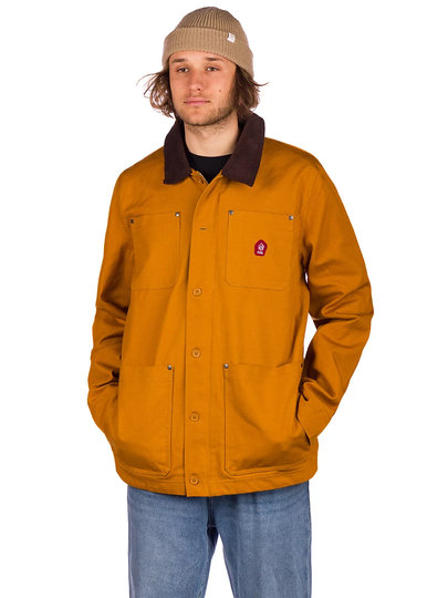 Coal Talcum Jacket ruskea