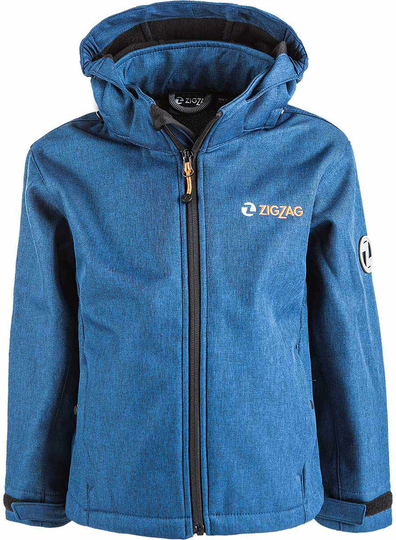 ZigZag Manon Melange Softshell Takki, True Blue, 3 vuotta