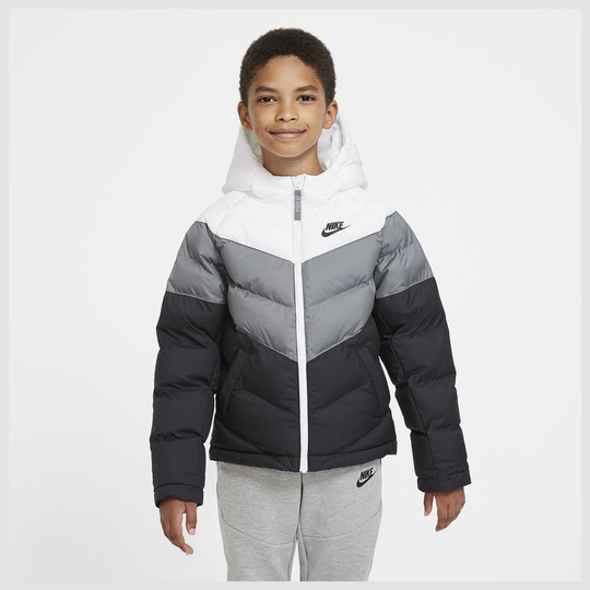 Nike Talvitakki NSW - Valkoinen/Harmaa/Musta Lapset