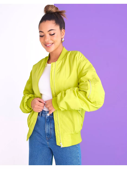NLY Trend The Bomber Jacket Lime
