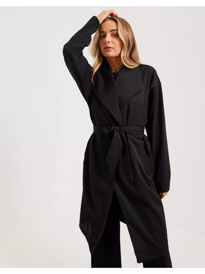 JdY Jdymekko Wrap Long Jacket Jrs Noos Black