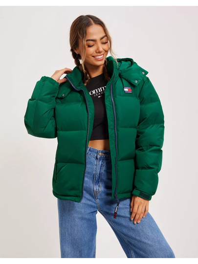 Tommy Jeans Tjw Alaska Puffer Dark Green