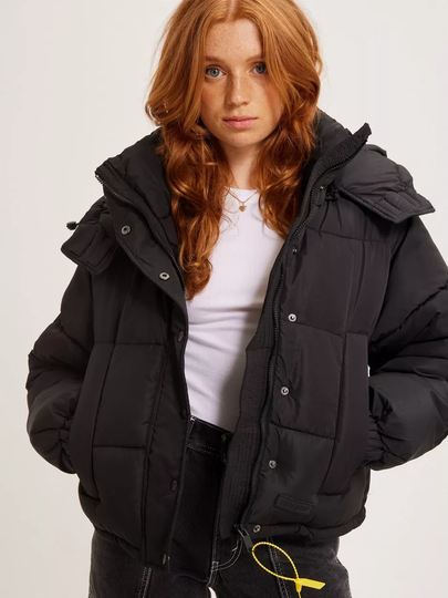 Sixth June - Puffer-takit - Black - Short Puffer Jacket W/ Hood - Takit