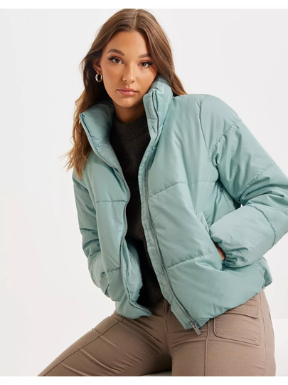 Vila Vitate L/S Short Puffer Jacket - No Tourmaline