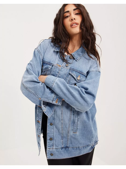 Noisy May Nmfiona L/S Denim Jacket JT152LB No Light Blue Denim