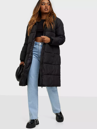 Pieces - Toppatakit - Black - Pcbee New Long Puffer Jacket Bc - Takit