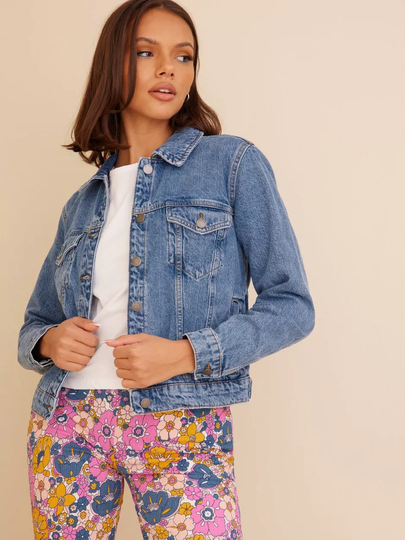 JdY - Farkkutakit - Medium Blue Denim - Jdydrew Denim Jacket Mb Dnm Noos - Takit - denim jackets