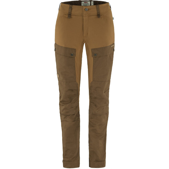 Fjällräven Keb Trousers Curved W Short - Timber Brown-chestnut - Naiset - 34