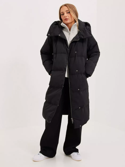 Object Collectors Item - Puffer-takit - Black - Objlouise Long Down Jacket Noos - Takit