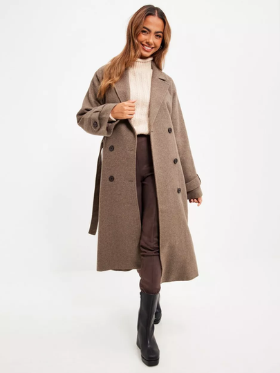 Object Collectors Item - Pitkät takit - Fossil Melange - Objkeily L/S Coat Noos - Takit - coats