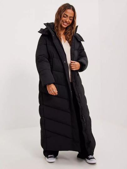 Calvin Klein - Pitkät takit - Black - Modern Padded Maxi Coat - Takit - coats
