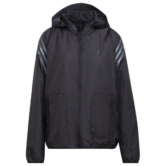 adidas Tuulitakki Run Icons 3-Stripes - Musta